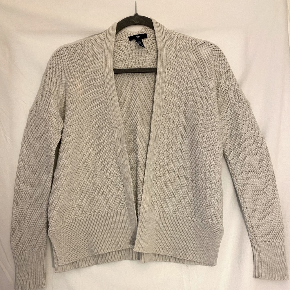 Soft Grey Short Cardigan